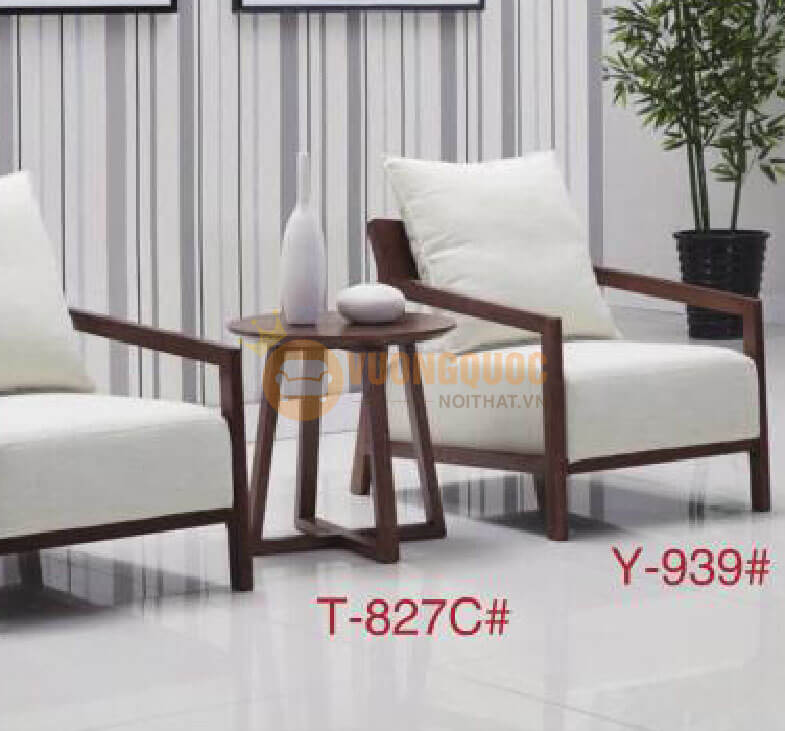 Bộ bàn ghế quán cafe sang trọng HOY T827C-2